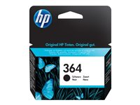 HP 364 - Svart - original - blister - bläckpatron - för Deskjet 35XX; Photosmart 55XX, 55XX B111, 65XX, 7510 C311, 7520, Wireless B110 CB316EE#301
