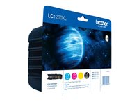 Brother LC1280XL Value Pack - 4-pack - svart, gul, cyan, magenta - original - bläckpatron LC1280XLVALBPDR