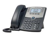Cisco Small Business SPA 508G - VoIP-telefon - 3-riktad samtalsförmåg - SIP, SIP v2, SPCP - multilinje - silver, mörkgrå - för Small Business Pro Unified Communications 320 with 4 FXO SPA508G