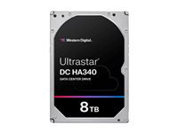 WD Ultrastar DC HA340 WUS721208BLE6L4 - Hårddisk - datacenter - 8 TB - inbyggd - 3.5" - SATA 6Gb/s - 7200 rpm - buffert: 256 MB 0B47078