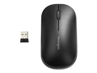 Kensington SureTrack Dual Wireless Mouse - Mus - optisk - 4 knappar - trådlös - 2.4 GHz, Bluetooth 5.0 LE, Bluetooth 3.0 - trådlös USB-mottagare - svart K75298WW