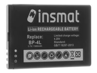 Insmat - Batteri - Li-Ion - 1500 mAh - för Nokia 6650, 6760, E52, E55, E6-00, E61i, E63, E71, E71x, E72, E73, E90, N810, N97, Surge 106-9360