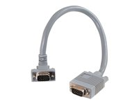 C2G Premium SXGA 90° Down Angled - VGA-kabel - HD-15 (VGA) (hane) till HD-15 (VGA) (hane) - 10 m - 90° kontakt 81068