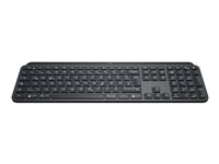 Logitech MX Keys - Tangentbord - bakgrundsbelyst - Bluetooth, 2.4 GHz - hela norden - grafit 920-009412