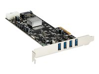 StarTech.com PCI Express (PCIe) SuperSpeed USB 3.0-kortadapter med 4 portar och 4 dedicerade kanaler på 5 Gbps – UASP – SATA/LP4-ström - USB-adapter - PCIe x4 - USB 3.0 x 4 - för P/N: BNDTB10GI, BNDTB210GSFP, BNDTB310GNDP, BNDTB410GSFP, BNDTB4M2E1, BNDTBUSB3142 PEXUSB3S44V