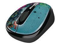 Microsoft Wireless Mobile Mouse 3500 - Limited Edition Artist Series, Linn Olofsdotter - mus - höger- och vänsterhänta - optisk - 3 knappar - trådlös - 2.4 GHz - trådlös USB-mottagare GMF-00081