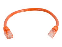 C2G Cat6 Booted Unshielded (UTP) Network Patch Cable - Patch-kabel - RJ-45 (hane) till RJ-45 (hane) - 50 cm - UTP - CAT 6 - formpressad, hakfri, tvinnad - orange 83573