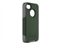 OtterBox Commuter Apple iPhone 4S - Fodral för mobiltelefon - polykarbonat, silikonfodral - avundsgrön, grå kanonmetall APL4-I4SUN-F2-E4OTR