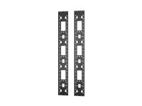 APC Easy Rack - Tillbehörskanal (vertikal) - svart - 24U (paket om 2) ER7RCC24