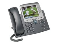 Cisco Unified IP Phone 7975G - VoIP-telefon - SCCP, SIP - 8-linjersdrift - silver, mörkgrå CP-7975G=