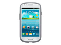Samsung EFC-1M7B - Skyddsfodral för mobiltelefon - polykarbonat, termoplastisk polyuretan (TPU) - vit - för Galaxy S III Mini EFC-1M7BWEGSTD