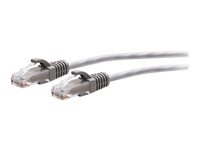 C2G 15ft (4.5m) Cat6a Snagless Unshielded (UTP) Slim Ethernet Network Patch Cable - Gray - Patch-kabel - RJ-45 (hane) till RJ-45 (hane) - 4.5 m - 4.8 mm - UTP - CAT 6a - hakfri, formpressad - grå C2G30122