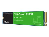 WD Green SN350 NVMe SSD WDS480G2G0C - SSD - 480 GB - inbyggd - M.2 2280 - PCIe 3.0 x4 (NVMe) WDS480G2G0C