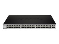 D-Link DES 3052 - Switch - Administrerad - 48 x 10/100 + 2 x kombinations-Gigabit SFP + 2 x 10/100/1000 - skrivbordsmodell DES-3052