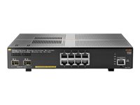 HPE Aruba 2930F 8G PoE+ 2SFP+ - Switch - L3 - Administrerad - 8 x 10/100/1000 (PoE+) + 2 x 1 gigabit/10 gigabit SFP+ (upplänk) - rackmonterbar - PoE+ (125 W) JL258A#ABB