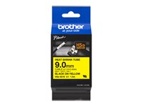 Brother HSe-621E - Svart på gult - Rulle (0,9 cm x 1,5 m) 1 kassett(er) hängande låda - rörtejp för värmekrympning - för P-Touch PT-D800, PT-E300, PT-E310, PT-E550, PT-P700, PT-P750, PT-P900, PT-P950 HSE621E