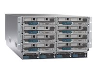 Cisco UCS 5108 Blade Server Chassis SmartPlay Select (Tracer) - Kan monteras i rack - 6U - upp till 8 blad - nätaggregat - hot-plug 2500 Watt - TAA-kompatibel - med 2 x Fabric Extender Cisco UCS 2208XP TR-SP-5108-AC