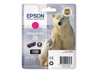 Epson 26 - 4.5 ml - magenta - original - bläckpatron - för Expression Premium XP-510, 520, 600, 605, 610, 615, 620, 625, 700, 710, 720, 800, 810, 820 C13T26134010