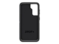 OtterBox Defender Series - ProPack Packaging - baksidesskydd för mobiltelefon - robust - polykarbonat, syntetiskt gummi - svart - för Samsung Galaxy S21 5G 77-81896