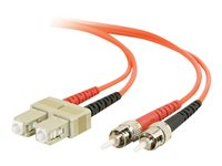 C2G - Patch-kabel - ST-läge (multi-mode) (hane) till SC-läge (multi-mode) (hane) - 30 m - fiberoptisk - 62,5/125 mikron - formpressad 85044