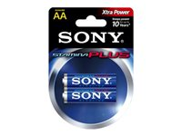 Sony Stamina Plus AM3-B2D - Batteri 2 x AA-typ - alkaliskt AM3B2D