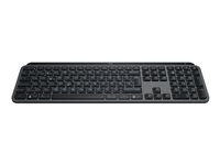 Logitech MX Keys S - Tangentbord - bakgrundsbelyst - trådlös - Bluetooth LE - QWERTY - nordiskt (danska/finska/norska/svenska) - tangentbrytare: Saxnyckel - grafit - med Palm Rest 920-011583