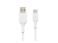 Belkin BoostCharge - USB-kabel - 24 pin USB-C (hane) till USB (hane) - 1 m - vit CAB001BT1MWH