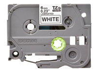 Brother TZe-211 - Självhäftande - svart på vitt - Rulle (0,6 cm x 8 m) 1 kassett(er) bandlaminat - för P-Touch PT-D210, D410, D460, D800, E550, H500, P750, P900, P950; P-Touch Cube Plus PT-P710 TZE211