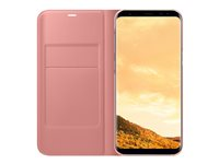 Samsung LED View Cover EF-NG955 - Vikbart fodral för mobiltelefon - rosa - för Galaxy S8+ EF-NG955PPEGWW