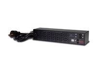 APC Switched Rack PDU AP7902B - Kraftdistributionsenhet (kan monteras i rack) - AC 100/120 V - 2880 VA - ingång: NEMA L5-30P - utgångskontakter: 16 (NEMA 5-20R) - 2U - 3.05 m sladd - svart - för P/N: SCL500RM1U, SMT1000CUS, SMTL2K2RM2UCLNC, SMX2KR2UX145, SMX3KR2UNCX145, SMX750CUS AP7902B