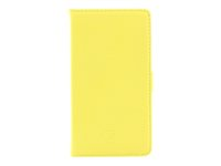 Insmat Exclusive - Skydd för mobiltelefon - läder - gul - för Nokia Lumia 1020 650-2053