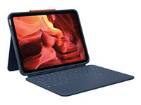 Logitech Rugged Combo 4 - Tangentbord och foliefodral - Apple Smart connector - klassisk blå - för Apple 10.9-inch iPad (10:e generation) 920-011191