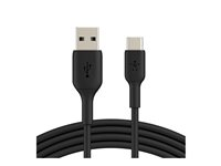 Belkin BoostCharge - USB-kabel - 24 pin USB-C (hane) till USB (hane) - 15 cm - svart CAB001BT0MBK