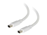 C2G 3m Mini DisplayPort Cable 4K UHD M/M - White - DisplayPort-kabel - Mini DisplayPort (hane) till Mini DisplayPort (hane) - 3 m - vit 84412