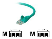 Belkin - Patch-kabel - RJ-45 (hane) till RJ-45 (hane) - 10 m - UTP - CAT 5e - formpressad, hakfri - grön A3L791CP10MGNHS