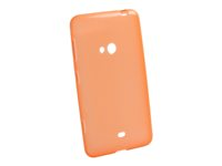 Insmat - Skydd för mobiltelefon - termoplastisk polyuretan (TPU) - orange, transparent - för Nokia Lumia 625 650-5399