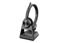 HP Poly Savi 7320 Office - Savi 7300 series - headset - på örat - DECT - trådlös - svart 8D3F7AA