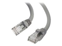 C2G - Patch-kabel - RJ-45 (hane) till RJ-45 (hane) - 2 m - UTP - CAT 6 - startad, hakfri - grå 82492