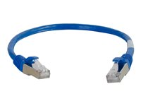 C2G Cat5e Booted Shielded (STP) Network Patch Cable - Patch-kabel - RJ-45 (hane) till RJ-45 (hane) - 5 m - STP - CAT 5e - formpressad - blå 83774