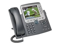 Cisco Unified IP Phone 7975G - VoIP-telefon - SCCP, SIP - silver, mörkgrå - med 1 x användarlicens CP-7975G-CH1