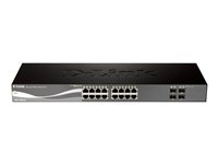 D-Link DGS 1500-20 - Switch - L3 - Administrerad - 20 x 10/100/1000 + 4 x SFP - skrivbordsmodell, rackmonterbar DGS-1500-20