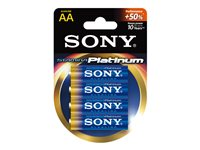 Sony Stamina Platinum AM3PT-B4D - Batteri 4 x AA-typ - alkaliskt AM3PTB4D