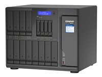 QNAP TVS-H1688X - NAS-server - 16 fack - SATA 6Gb/s - RAID 0, 1, 5, 6, 10, 50, JBOD, 5 hot spare, 6-reservsnabbyte, 60, 10 hot spare, RAID TP - RAM 32 GB - Gigabit Ethernet / 2.5 Gigabit Ethernet / 10 Gigabit Ethernet - iSCSI support TVS-H1688X-W1250-32G