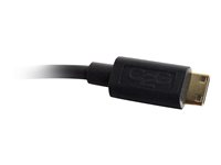 C2G HDMI Mini to Single Link DVI-D Adapter Converter Dongle - Videokort - enkel länk - DVI-D hona till 19 pin mini HDMI Type C hane - 20.3 cm - dubbelt skärmad - svart 80505