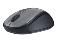 Logitech M235 - Mus - högerhänt - optisk - trådlös - 2.4 GHz - trådlös USB-mottagare - grå 910-002201