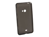 Insmat - Skydd för mobiltelefon - termoplastisk polyuretan (TPU) - svart, transparent - för Nokia Lumia 625 650-5398