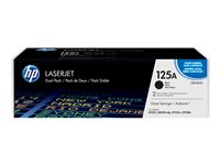 HP 125A - 2-pack - svart - original - LaserJet - tonerkassett (CB540AD) - för Color LaserJet CM1312 MFP, CP1215, CP1217, CP1515n, CP1518ni CB540AD