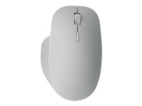Microsoft Surface Precision Mouse - Mus - ergonomisk - högerhänt - optisk - 6 knappar - trådlös, kabelansluten - USB, Bluetooth 4.2 LE - grå - demo, kommersiell FUJ-00003