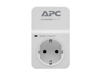 APC SurgeArrest Essential - Överspänningsskydd - AC 230 V - utgångskontakter: 1 - Tyskland - vit PM1W-GR
