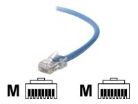 Belkin - Patch-kabel - RJ-45 (hane) till RJ-45 (hane) - 15 m - UTP - CAT 5e - formpressad, hakfri - blå A3L791CP15MBLHS